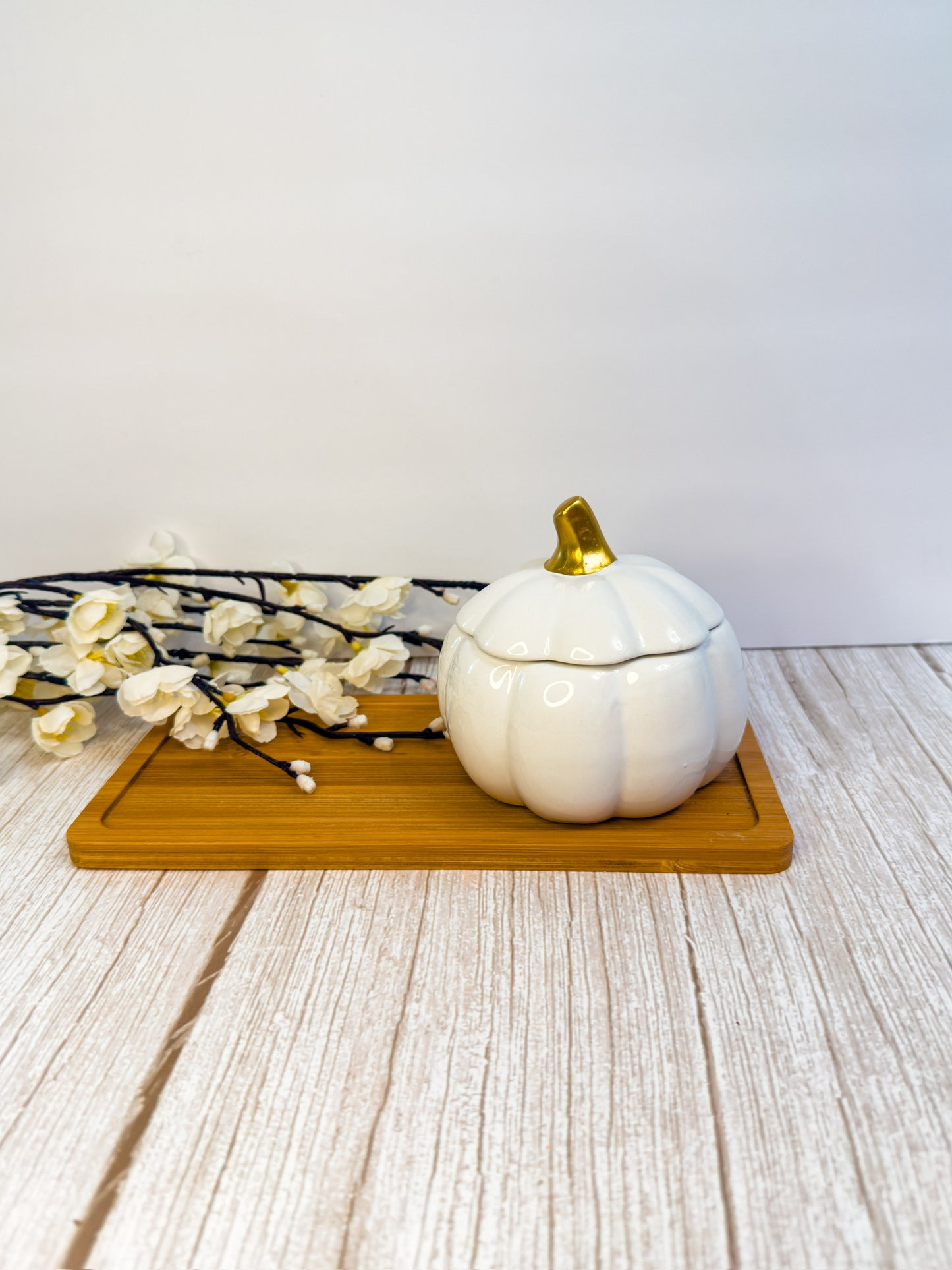 Ceramic Pumpkin Candle