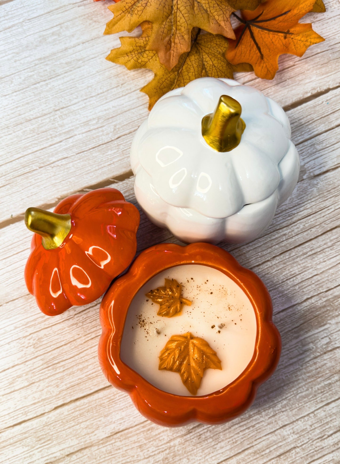 Ceramic Pumpkin Candle