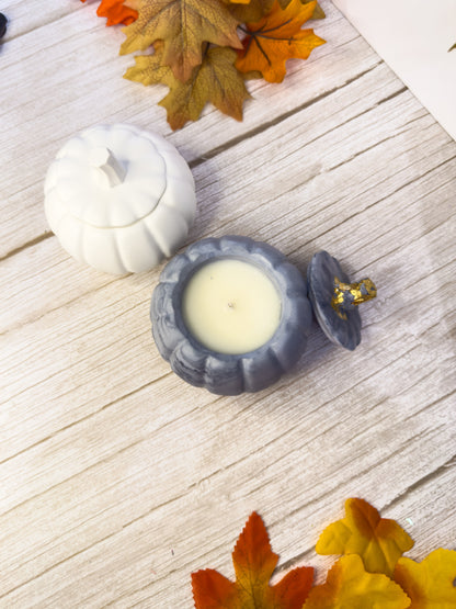 Pumpkin Shaped Gypsum Candle