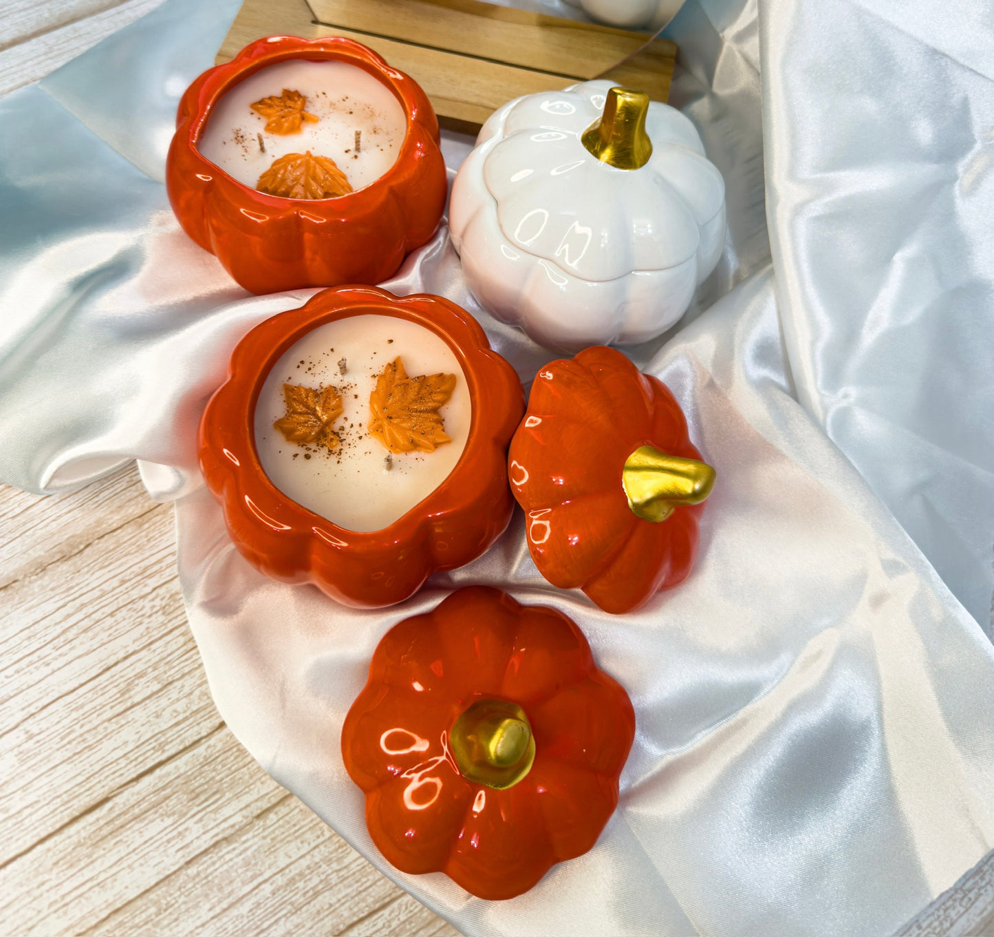 Ceramic Pumpkin Candle