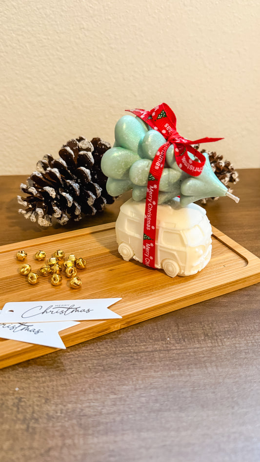 Christmas Van Candle