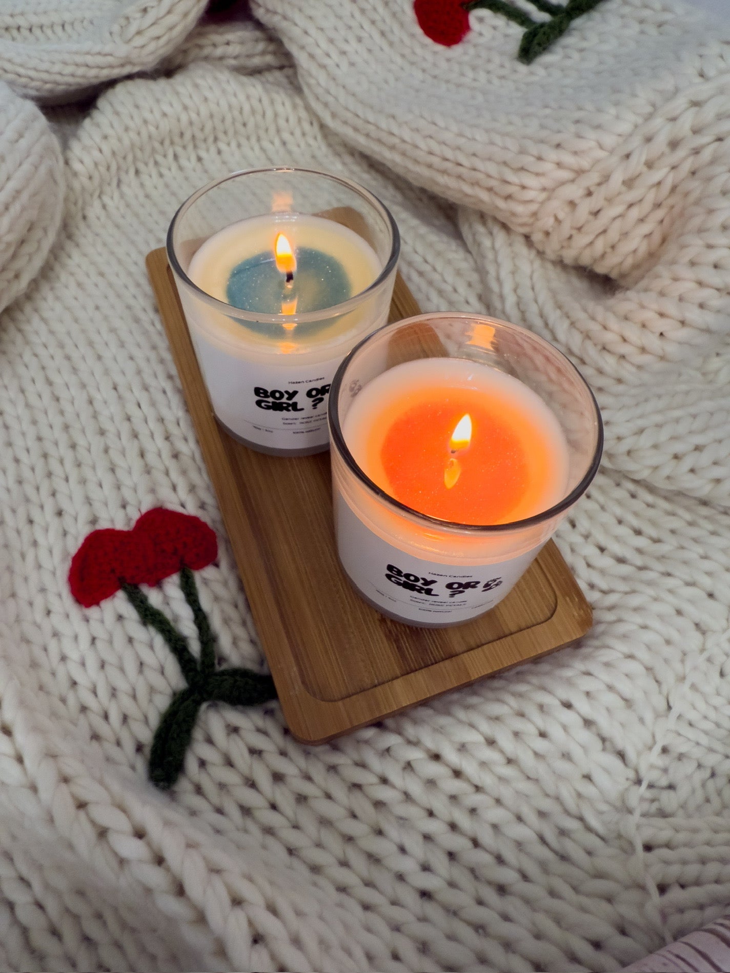 Gender Reveal Candle