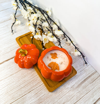 Ceramic Pumpkin Candle