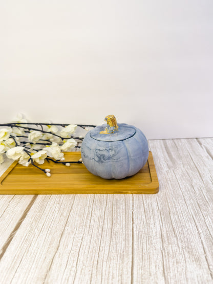 Pumpkin Shaped Gypsum Candle