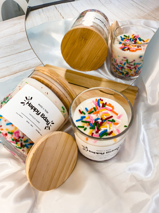 Happy Birthday Candle – Vanilla Cake Scent